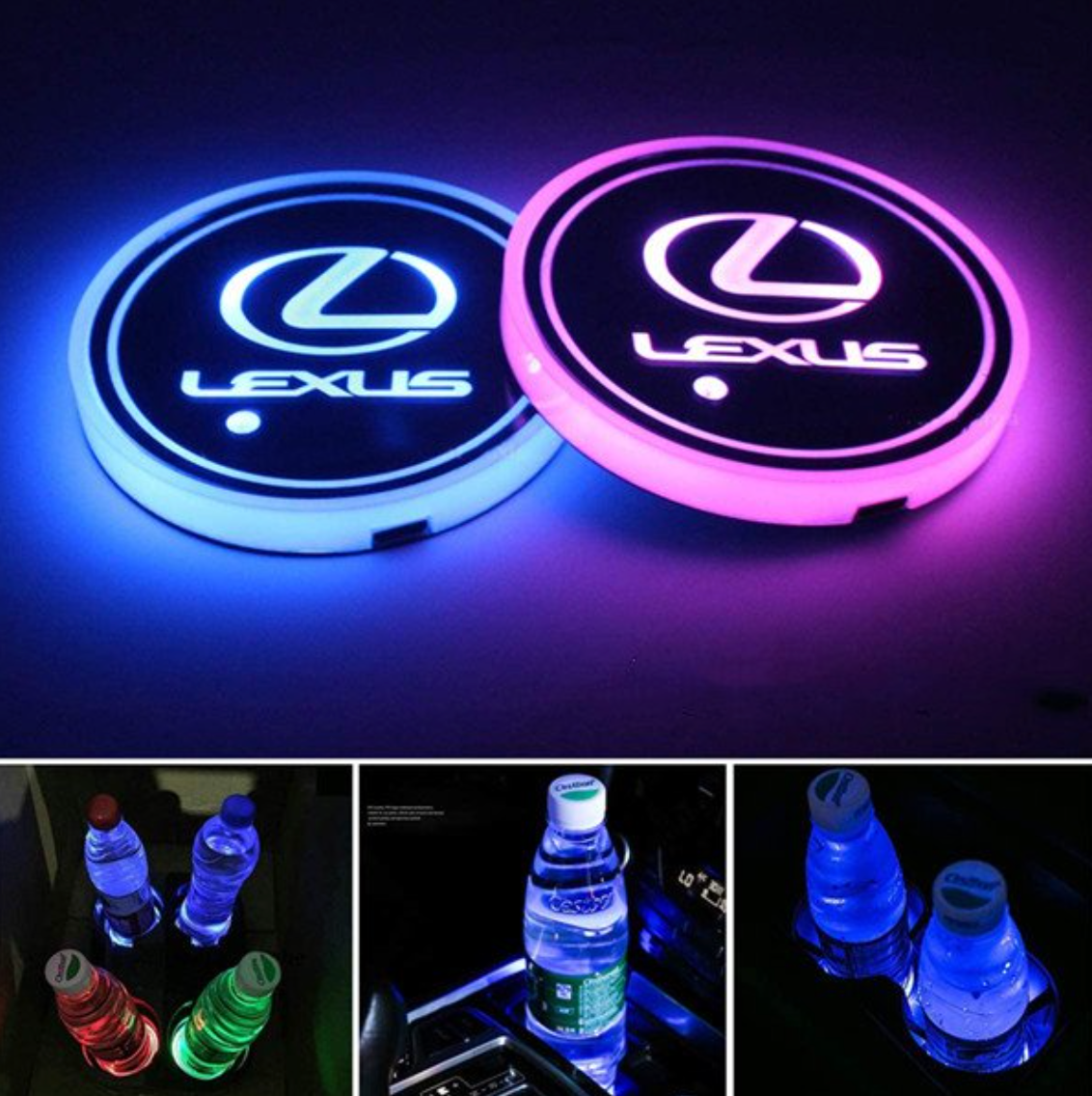 Přizpůsobené vnitřní LED náladové disky Multi-Color (2 ks)